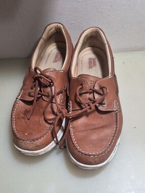 Samuel Hubbard Men's Brown Leather Boat Shoes